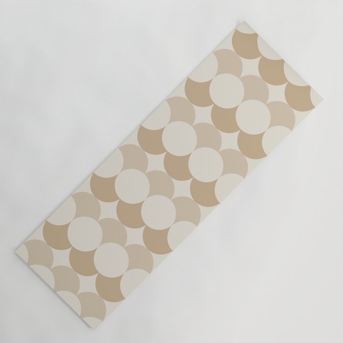 Retro Circular Pattern XX Yoga Mat Gallery Image 1