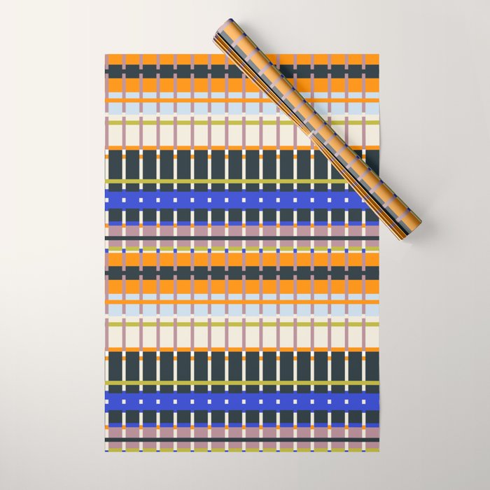 Full Palette Overlap Straps Wrapping Paper Gallery Image 1