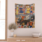 Iskandar (Alexander) builds a wall against Gog and Magog Islamic Antique Art Wall Tapestry Gallery Image 2