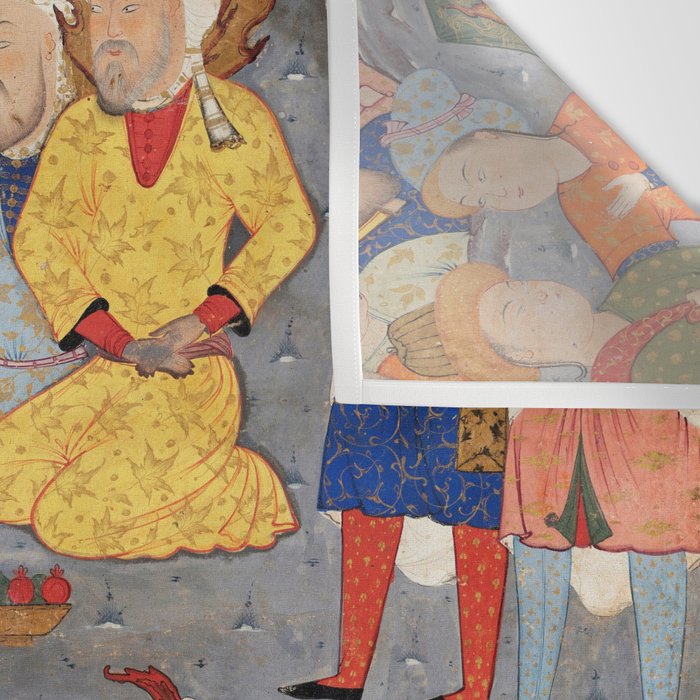 Iskandar (Alexander) builds a wall against Gog and Magog Islamic Antique Art Wall Tapestry Gallery Image 3