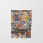 Iskandar (Alexander) builds a wall against Gog and Magog Islamic Antique Art Wall Hanging Gallery Image 1