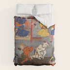 Iskandar (Alexander) builds a wall against Gog and Magog Islamic Antique Art Comforter Gallery Image 6
