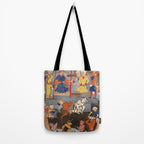 Iskandar (Alexander) builds a wall against Gog and Magog Islamic Antique Art Tote Bag Gallery Image 2