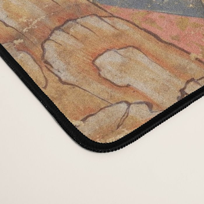 Iskandar (Alexander) builds a wall against Gog and Magog Islamic Antique Art Desk Mat Gallery Image 4