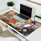 Iskandar (Alexander) builds a wall against Gog and Magog Islamic Antique Art Desk Mat Gallery Image 2