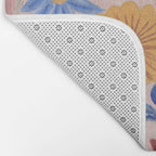 Still life pastel colours flowered pot with flowers Bath Mat Gallery Image 2