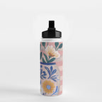 Still life pastel colours flowered pot with flowers Water Bottle Gallery Image 2