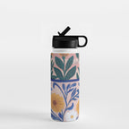Still life pastel colours flowered pot with flowers Water Bottle Gallery Image 1