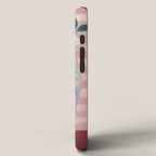 Still life pastel colours flowered pot with flowers iPhone Case Gallery Image 2