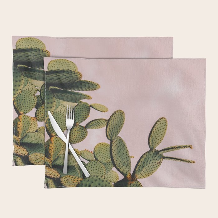 Cactus on Pink Sky Placemat Gallery Image 1