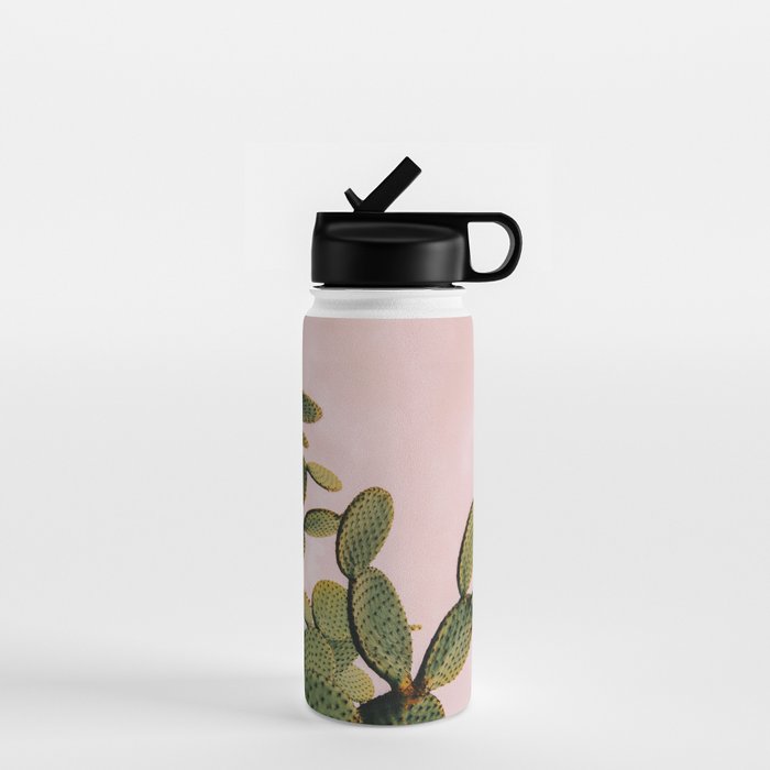 Cactus on Pink Sky Water Bottle Gallery Image 1