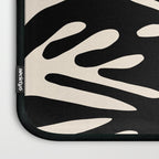 Ailanthus Cutouts Abstract Pattern in Black and Cream Laptop Sleeve Gallery Image 3