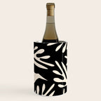 Ailanthus Cutouts Abstract Pattern in Black and Cream Wine Chiller Gallery Image 3