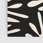 Ailanthus Cutouts Abstract Pattern in Black and Cream Poster Gallery Image 3