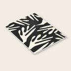 Ailanthus Cutouts Abstract Pattern in Black and Cream Notebook Gallery Image 3