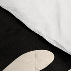 Ailanthus Cutouts Abstract Pattern in Black and Cream Comforter Gallery Image 4