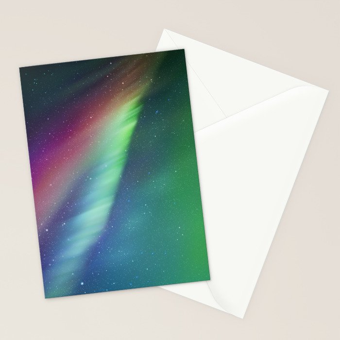 Aurora Borealis Northern Lights 01 Stationery Card Gallery Image 2