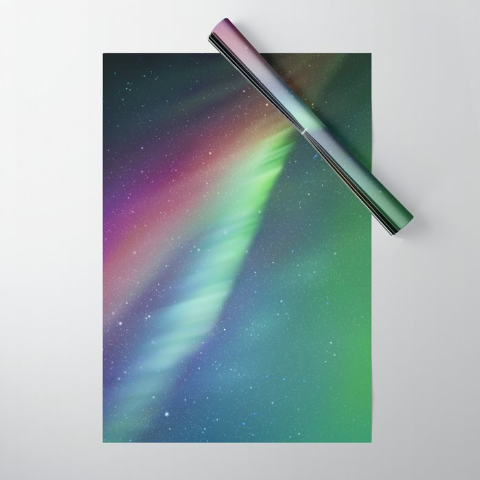 Aurora Borealis Northern Lights 01 Wrapping Paper Gallery Image 1