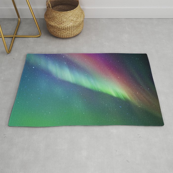 Aurora Borealis Northern Lights 01 Rug Gallery Image 1