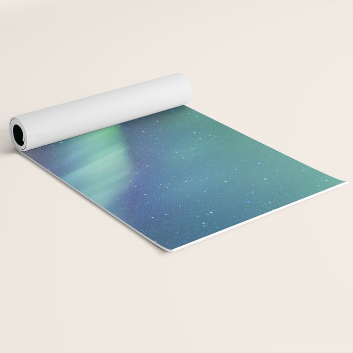 Aurora Borealis Northern Lights 01 Yoga Mat Gallery Image 2