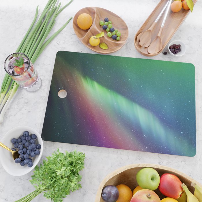 Aurora Borealis Northern Lights 01 Cutting Board Gallery Image 2