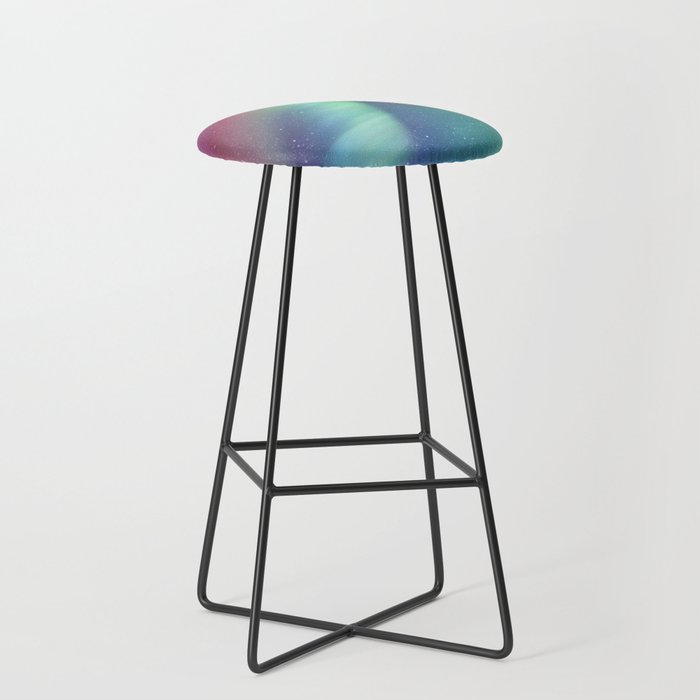 Aurora Borealis Northern Lights 01 Stool Gallery Image 1