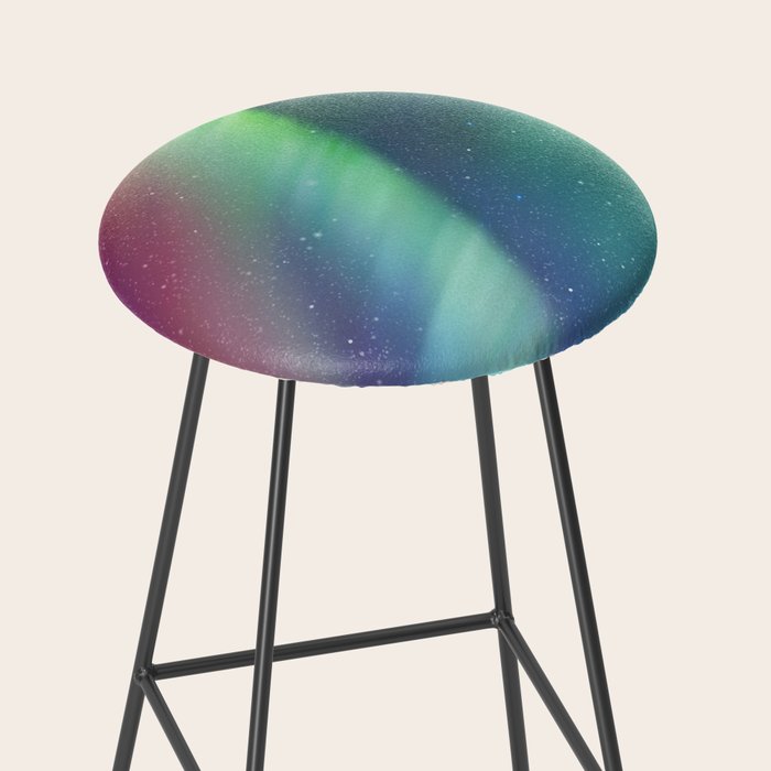 Aurora Borealis Northern Lights 01 Stool Gallery Image 2