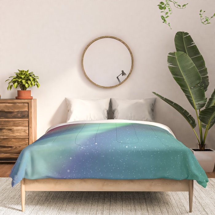 Aurora Borealis Northern Lights 01 Comforter Gallery Image 3