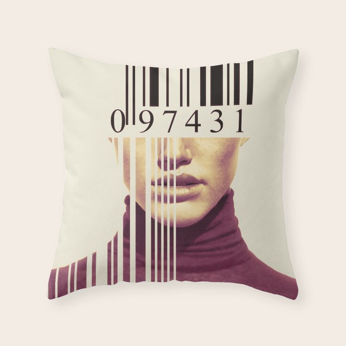 BARCODE Throw Pillow Gallery Image 6