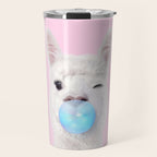 BUBBLEGUM LLAMA Travel Mug Gallery Image 1
