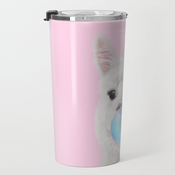 BUBBLEGUM LLAMA Travel Mug Gallery Image 3