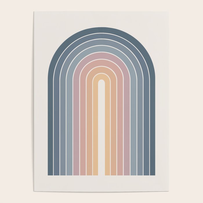 Gradient Arch XXII Sunrise Mid Century Modern Rainbow Poster Gallery Image 4