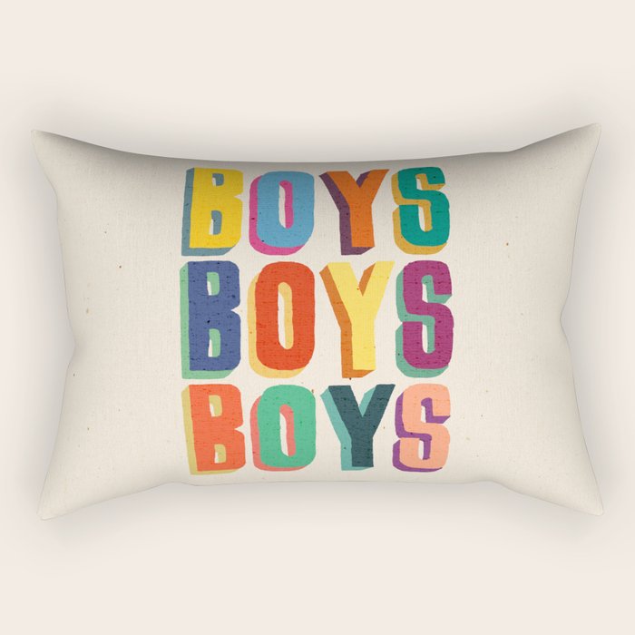 Boys boys boys Rectangular Pillow Gallery Image 1