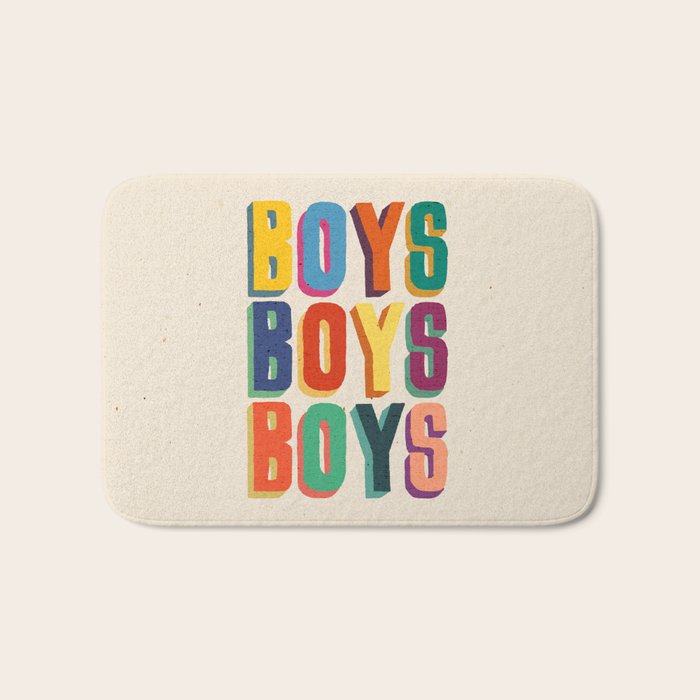 Boys boys boys Bath Mat Gallery Image 1