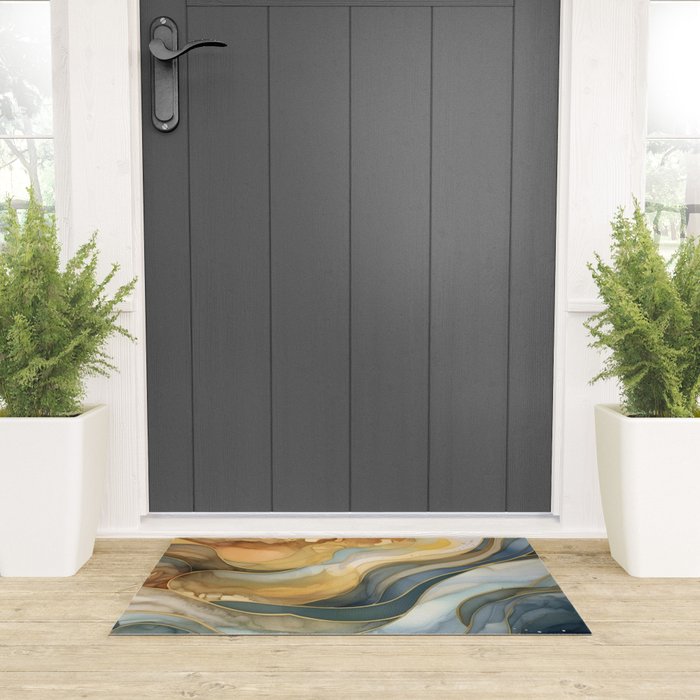Ocean Nautical Serenade Welcome Mat Gallery Image 3