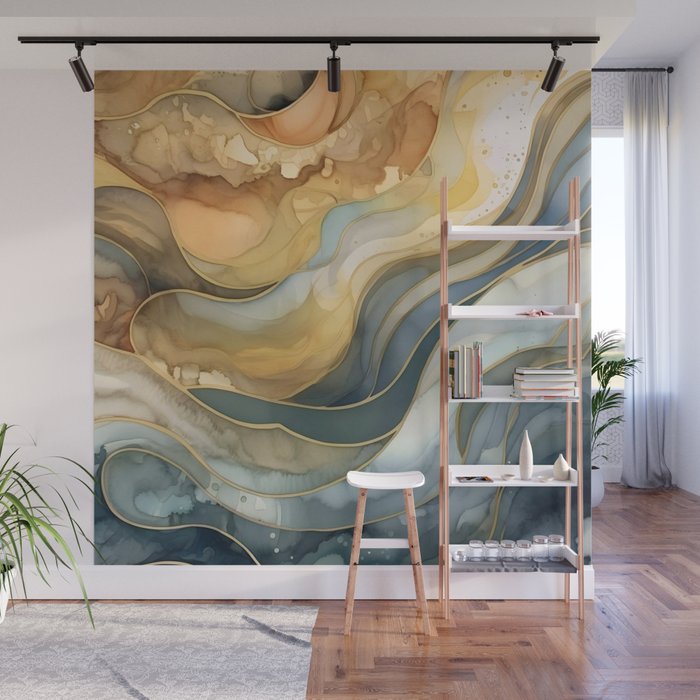 Ocean Nautical Serenade Wall Mural Gallery Image 1