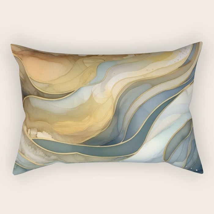 Ocean Nautical Serenade Rectangular Pillow Gallery Image 2