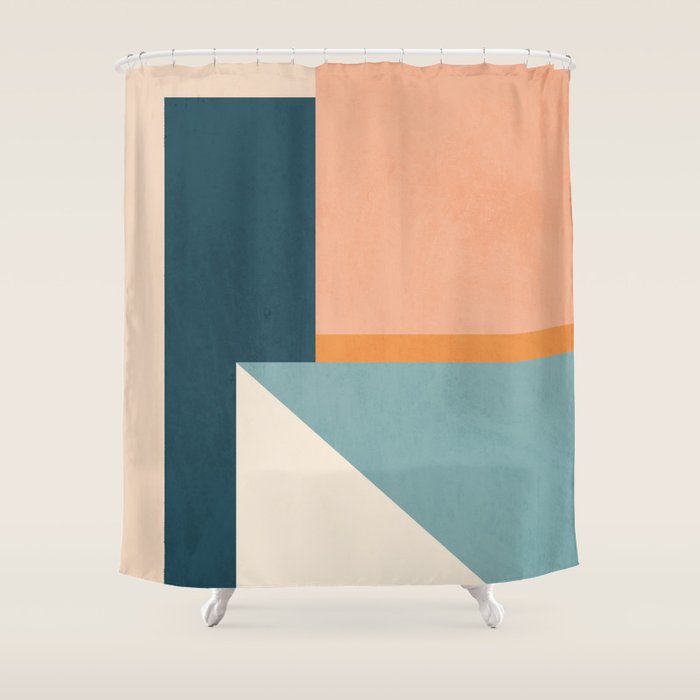 Minimal Abstract 16 Shower Curtain Gallery Image 1