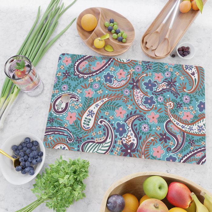 Whimsical Paisley Dance Cutting Board Gallery Image 2