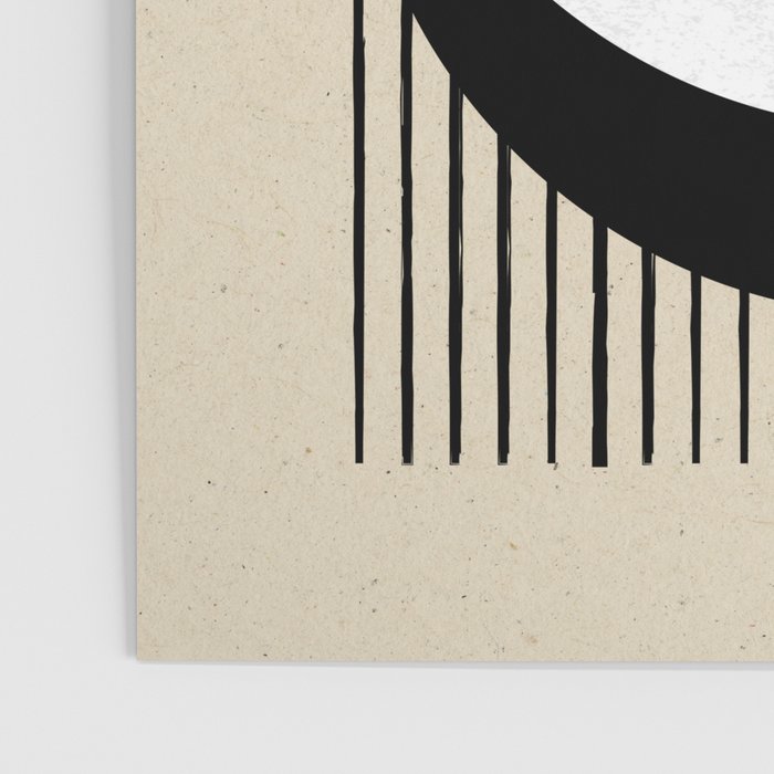 Circle black and white Stripes Poster Gallery Image 3