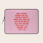 Girl Boss Motto Laptop Sleeve Gallery Image 1