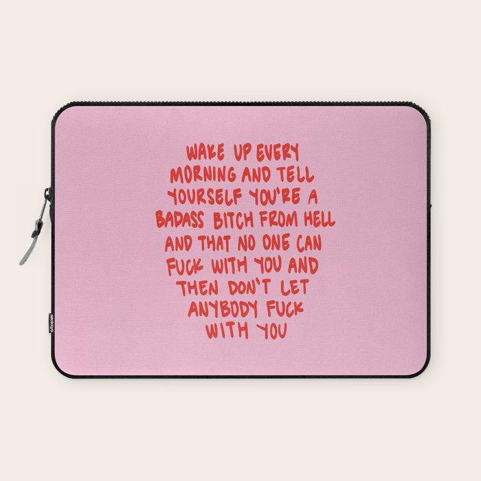 Girl Boss Motto Laptop Sleeve Gallery Image 1