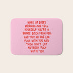 Girl Boss Motto Bath Mat Gallery Image 1