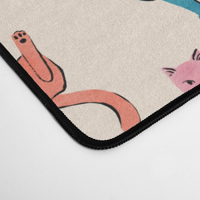 Pastel Cats Desk Mat Gallery Image 4