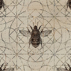 Bumble Bee  on sacred geometry pattern Coffee Mug Gallery Image 2