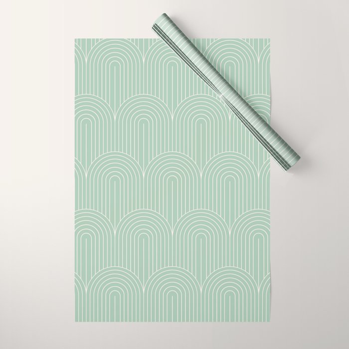 Art Deco Arch Pattern XX Wrapping Paper Gallery Image 1