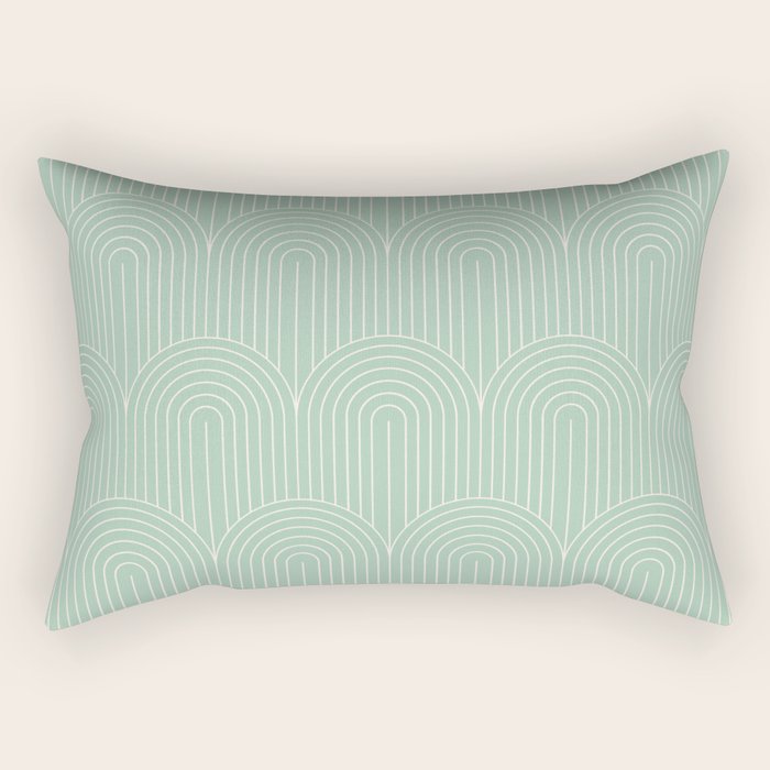 Art Deco Arch Pattern XX Rectangular Pillow Gallery Image 2