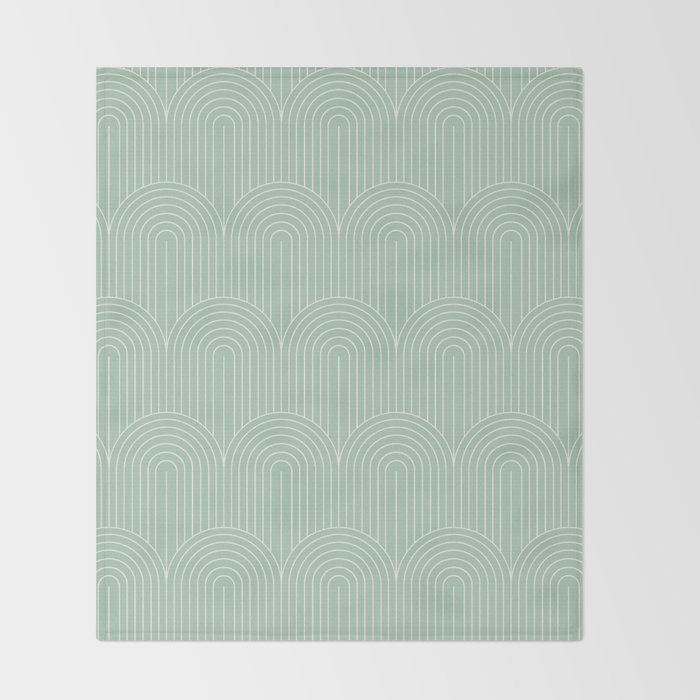 Art Deco Arch Pattern XX Throw Blanket Gallery Image 2