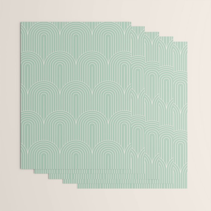 Art Deco Arch Pattern XX Wrapping Paper Gallery Image 3