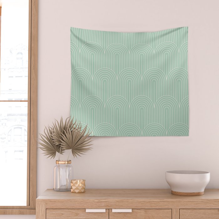 Art Deco Arch Pattern XX Wall Tapestry Gallery Image 2